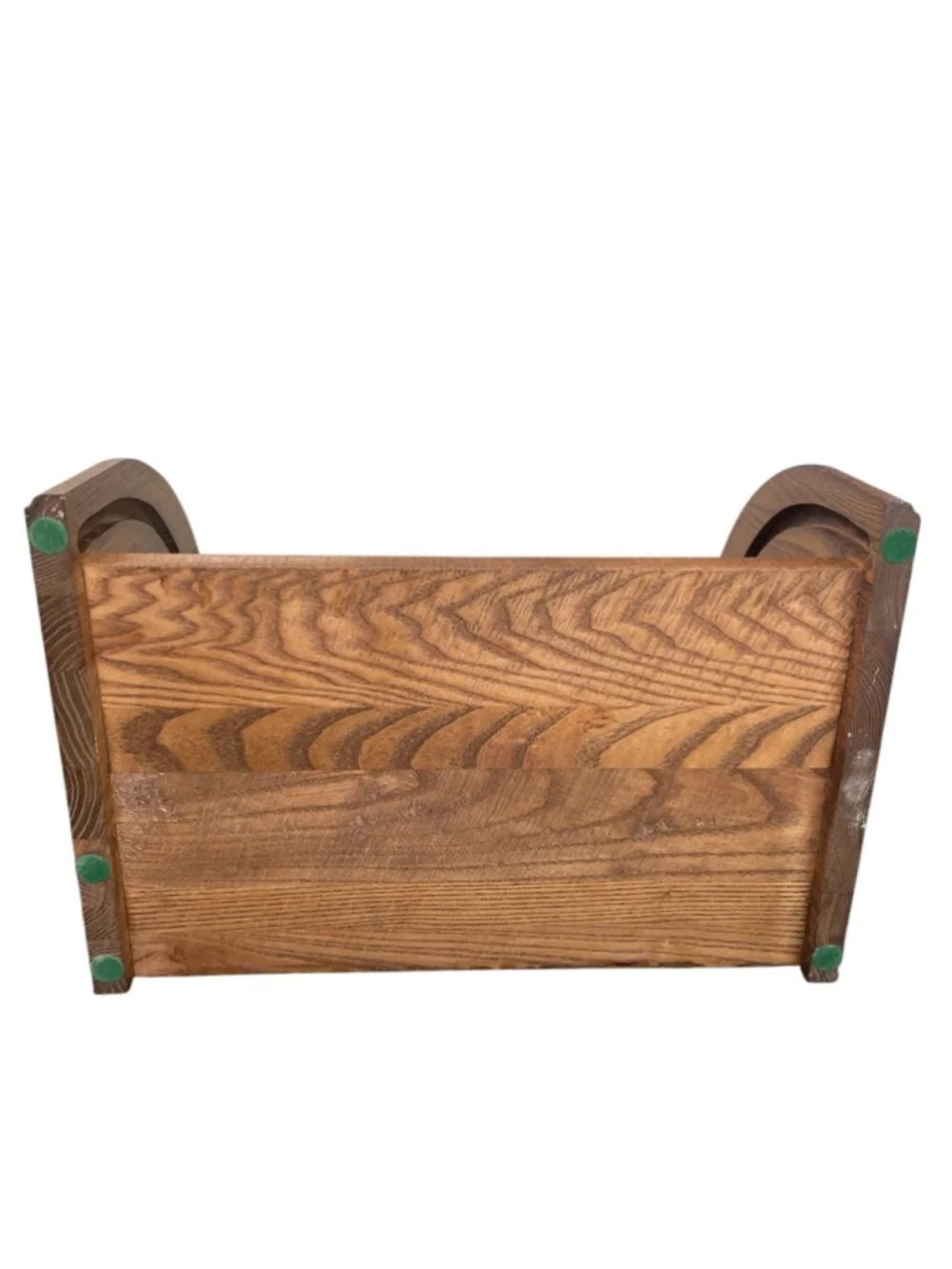 Cornwall Vintage Handcrafted Wooden Roll-Top Bread Box Brown
